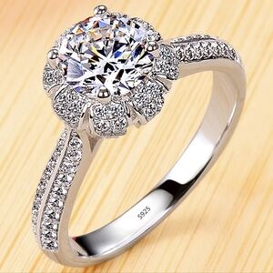 925 Sterling Silver Proposal Ring for Women,CertifiedTibetan,Engagement,Promise